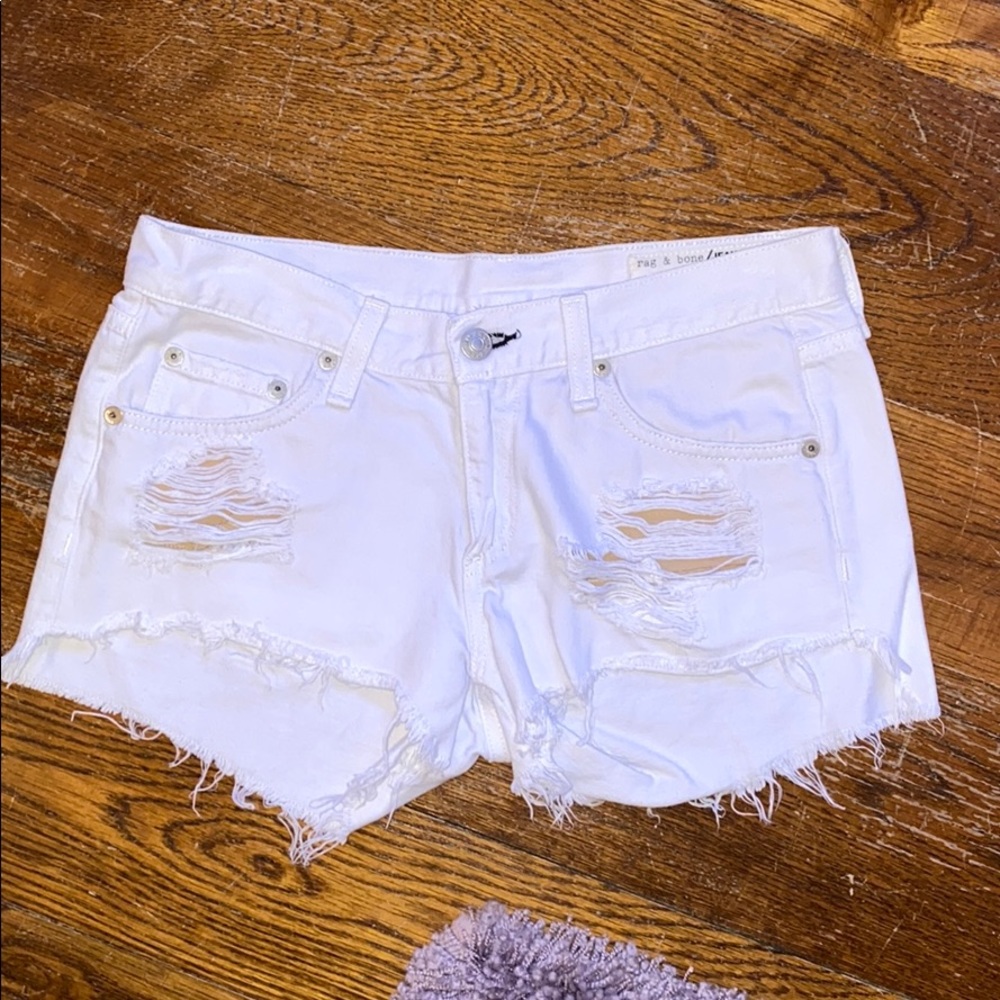Rag & Bone white denim short